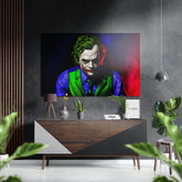Joker Brushed Aluminium Dibond Wall Art.